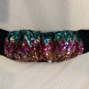 Victoria’s Secret Sparkly Sequin Bandeau top